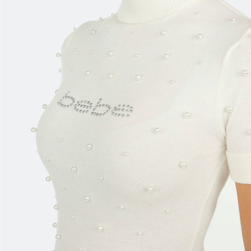 Bebe Cloud Pearl Turtleneck